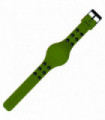 Orologio al quarzo in silicone verde con borchie collezione REBEL