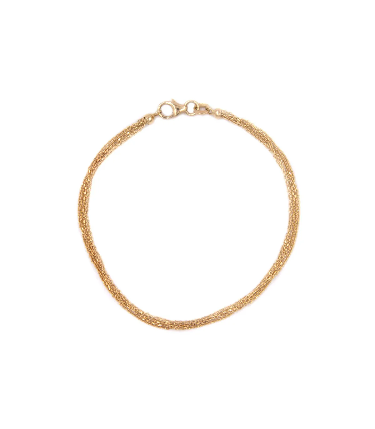 Bracciale multifili in oro giallo