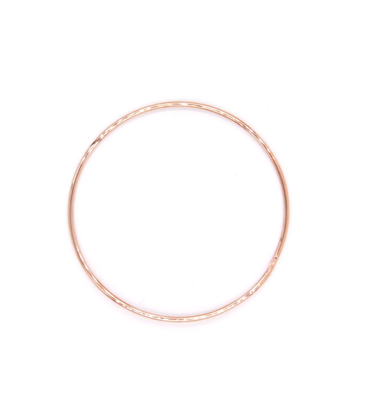Bracciale rigido in argento rosè