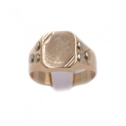 Anello da uomo in oro giallo