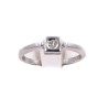 Anello solitario in oro bianco con brillante da 0,08 carati