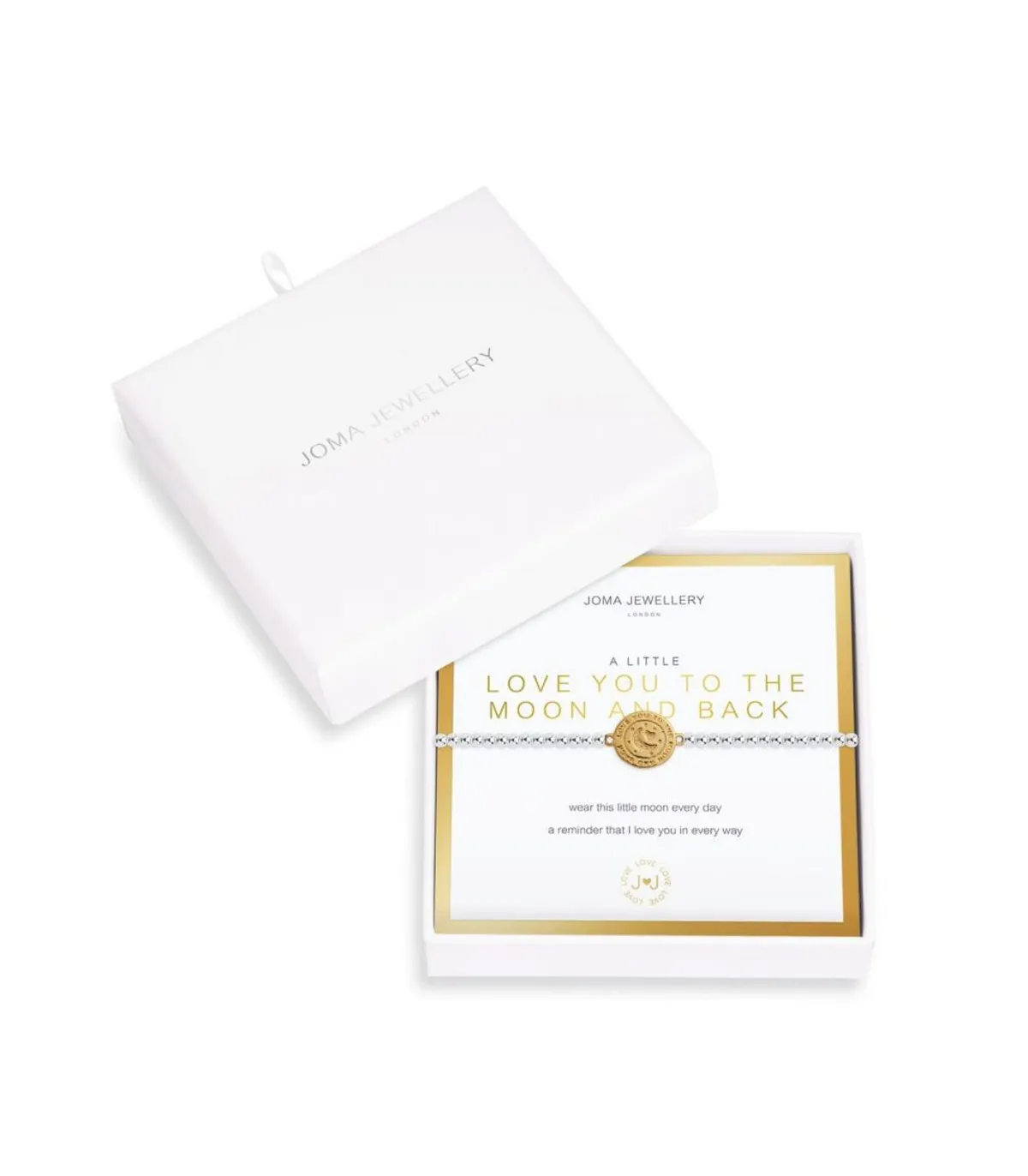 Bracciale elasticizzato Love you to the moon and back