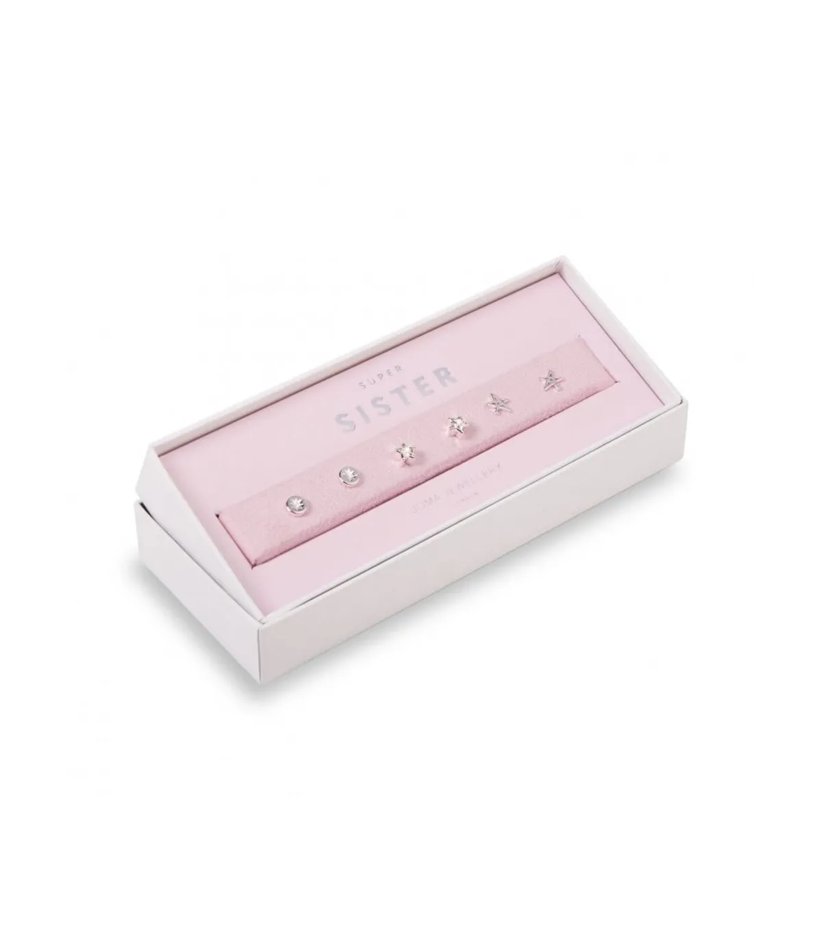 Tris coppia orecchini stelle Occasion Earring Box Super Sister