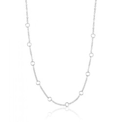 Collana in acciaio con anelli