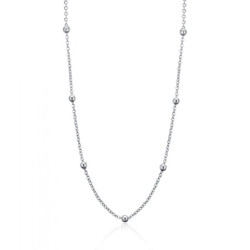 Collana in acciaio per charms con sfere