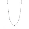 Collana in acciaio per charms con sfere