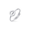 Anello in acciaio con lettera C