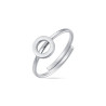 Anello in acciaio con lettera O