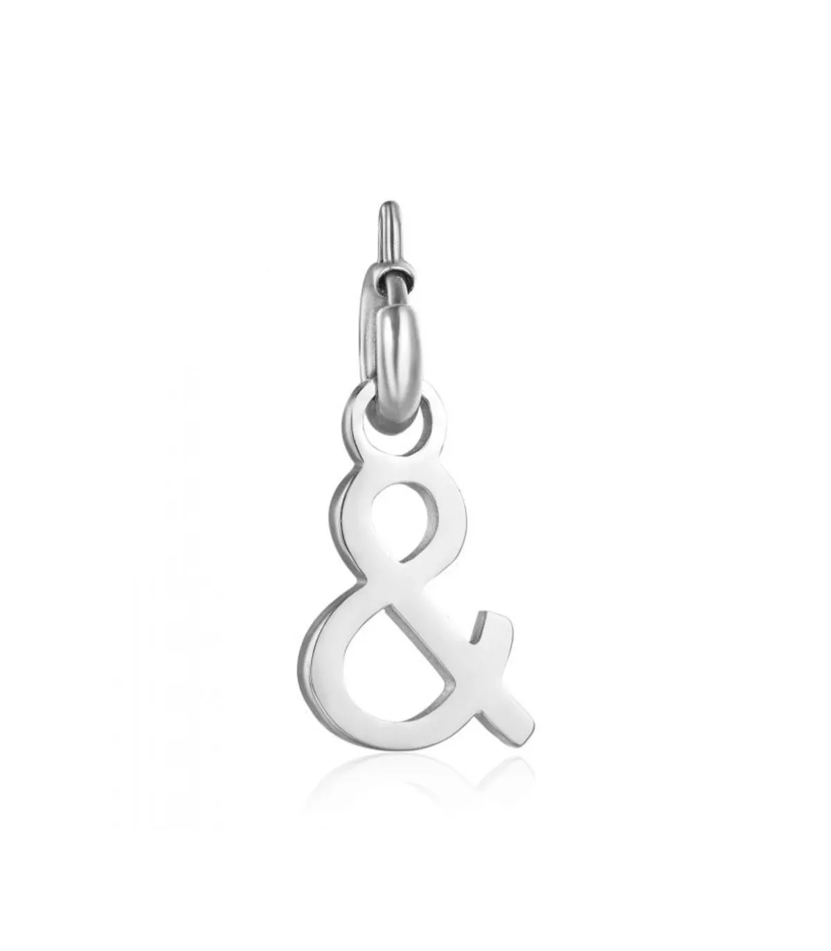 Charm in acciaio simbolo &