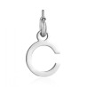 Charm in acciaio lettera C