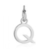 Charm in acciaio lettera Q
