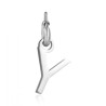 Charm in acciaio lettera Y