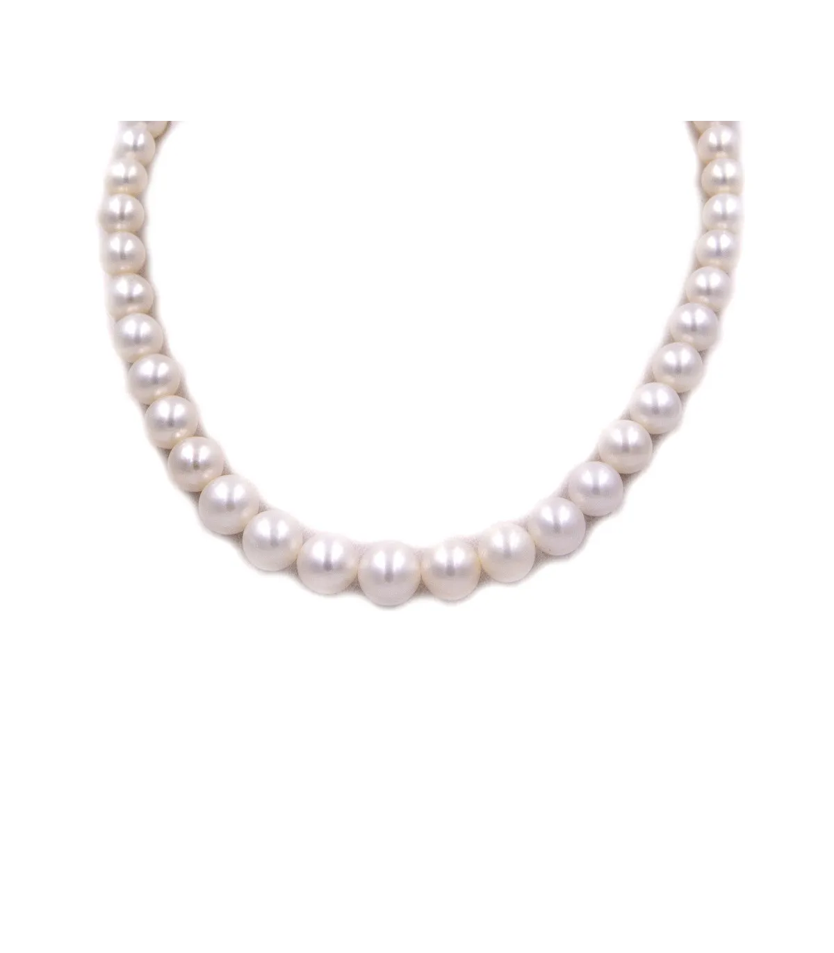 Collana di perle in oro bianco