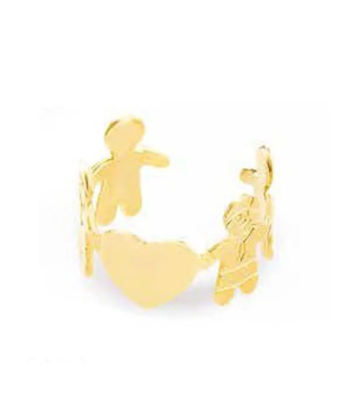 Anello in acciaio con bimbi