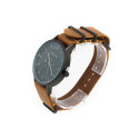 OROLOGIO UNISEX LEGNO BRACCIALE CUOIO