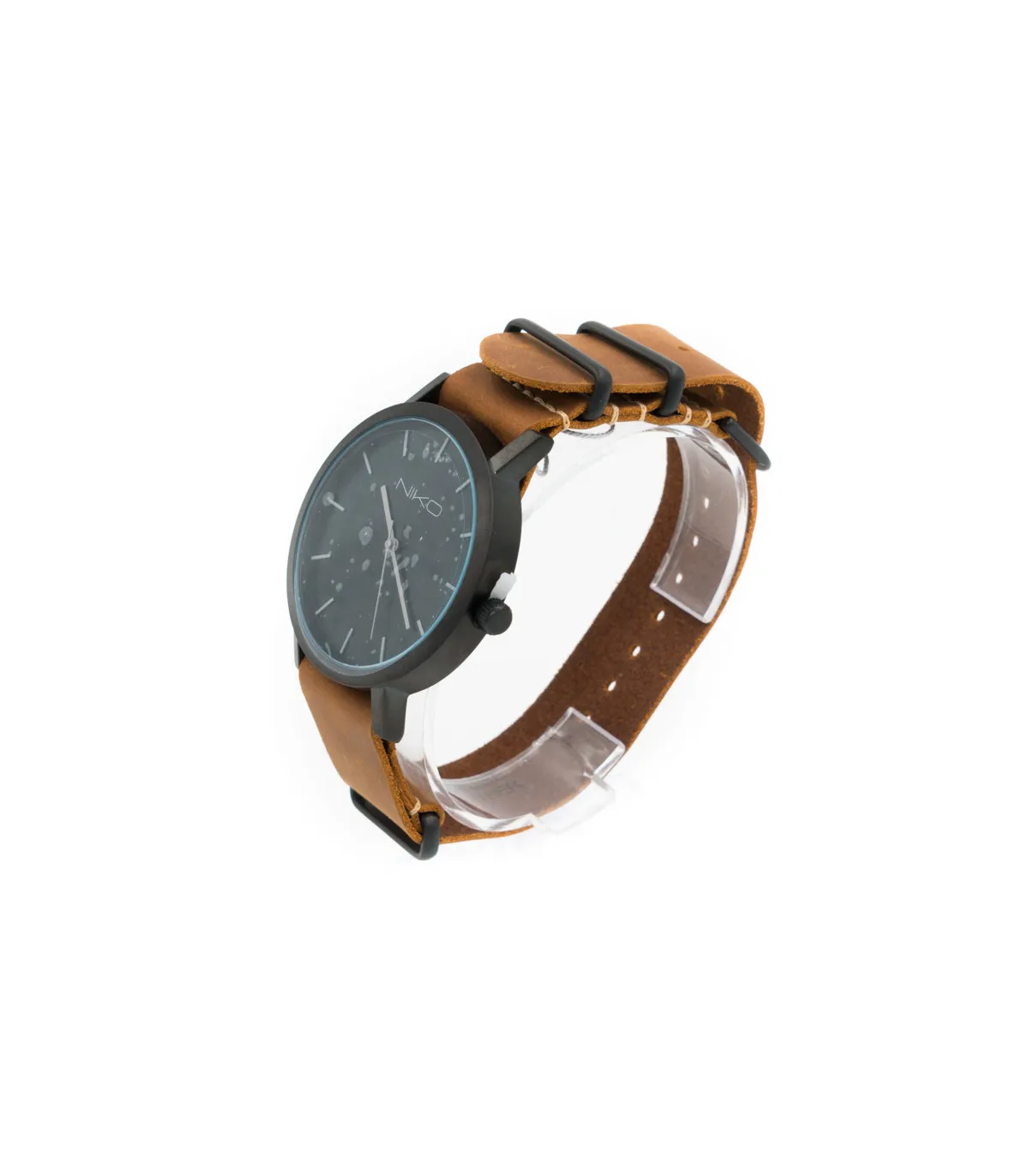 OROLOGIO UNISEX LEGNO BRACCIALE CUOIO