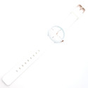 Orologio al quarzo in silicone bianco