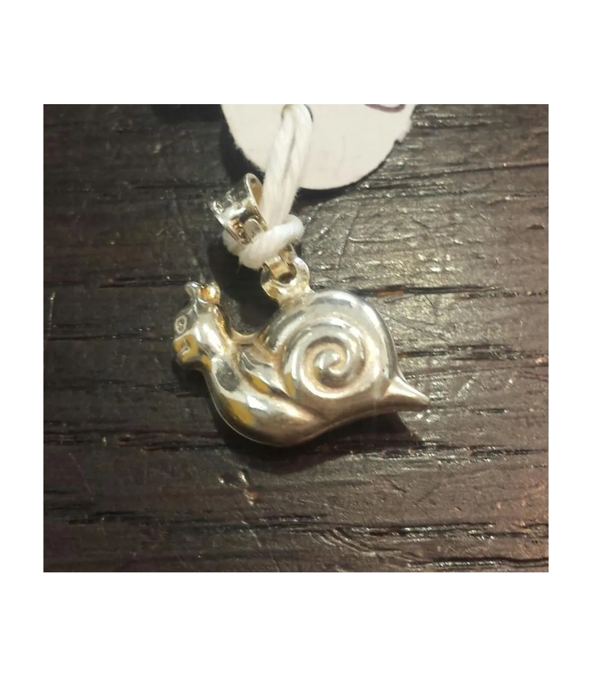 CIONDOLO ARGENTO LUMACA