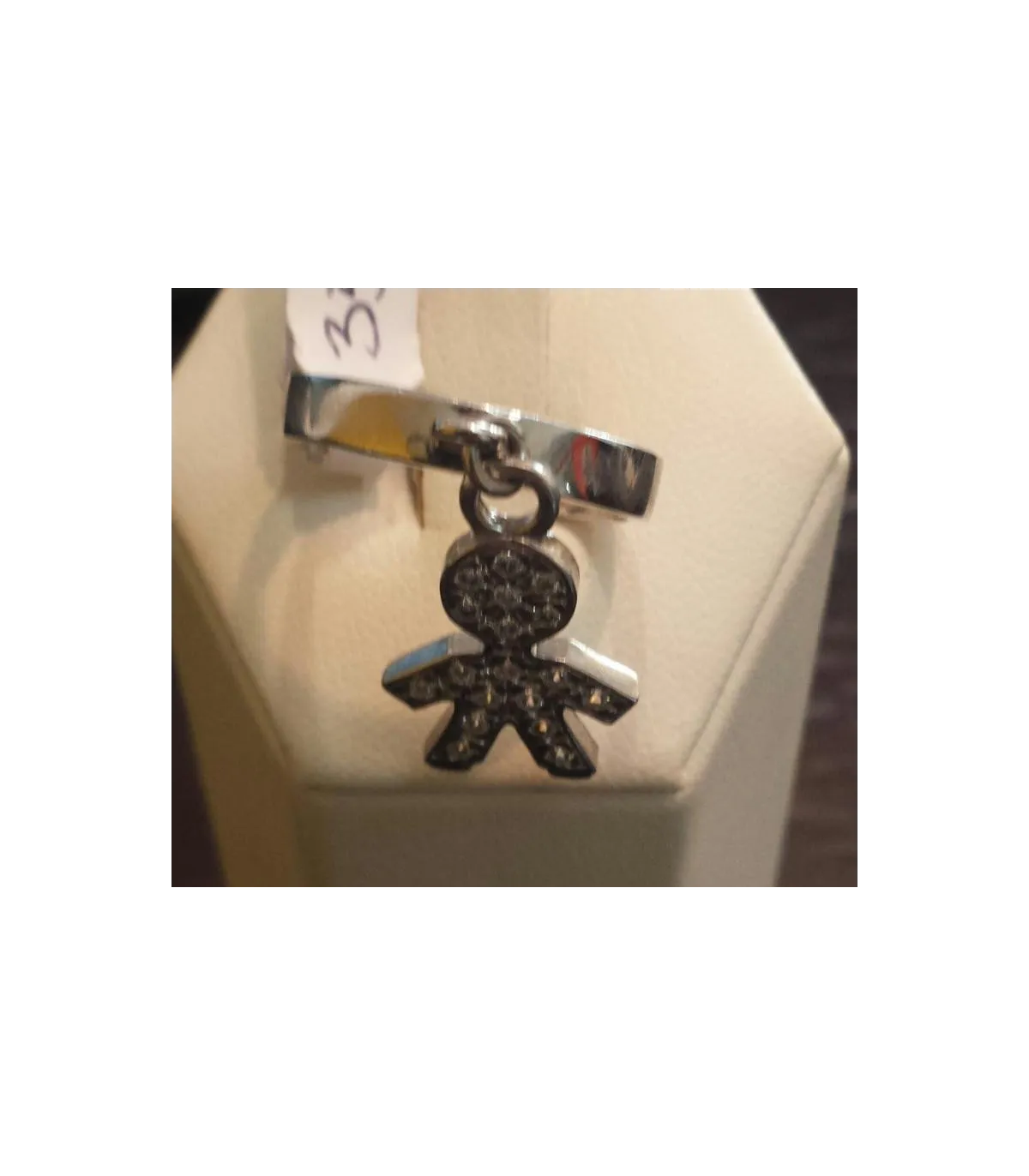 ANELLO BEBE' PENDENTE ZIRCONI