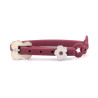 Bracciale in silicone fucsia con farfalla e charm fiore