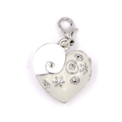 Ciondolo cuore in acciaio