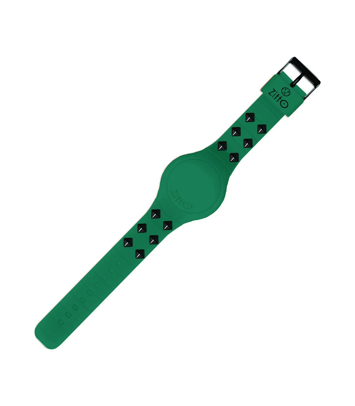 Orologio al quarzo in silicone ottanio con borchie collezione REBEL