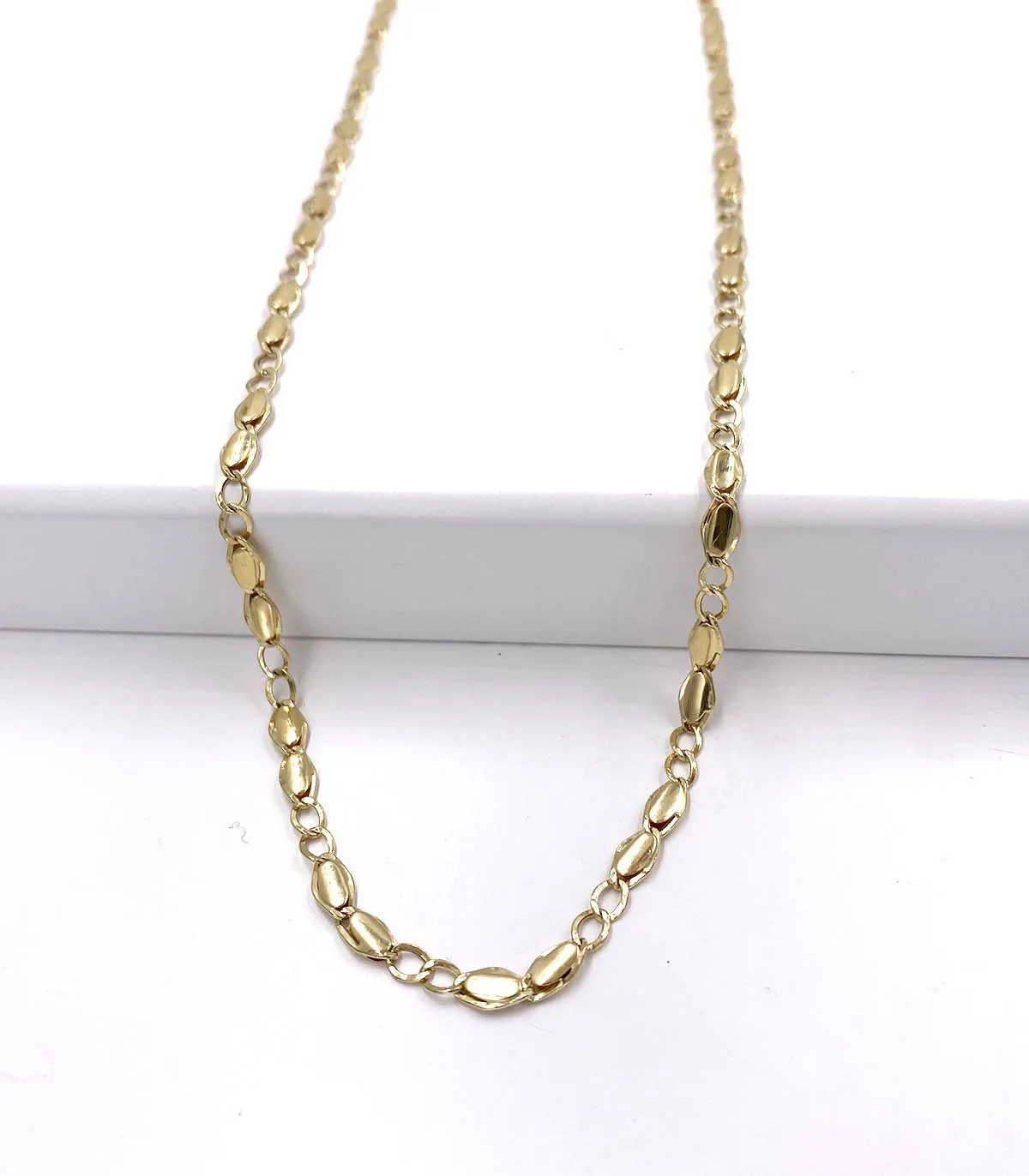 Collana in oro giallo a catena da uomo