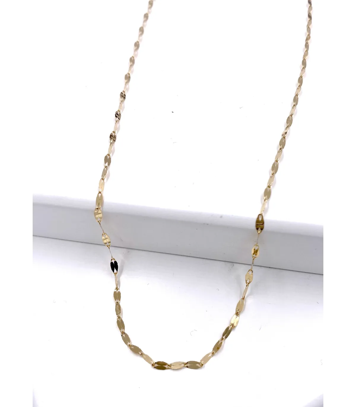 Collana in oro giallo a segmenti