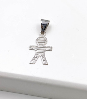 Ciondolo bimbo in oro bianco