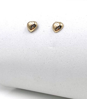 Orecchini a cuore in oro giallo