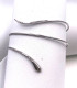 Bracciale in oro bianco a serpente con zirconi