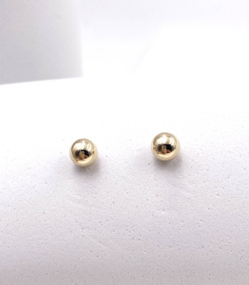 Orecchini a sfera in oro giallo