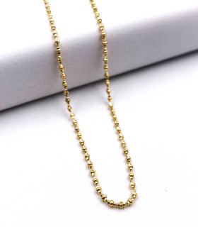 Collana in oro giallo a pallini