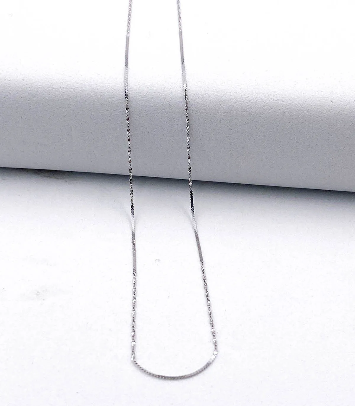 Collana veneziana e semi-torchon in oro bianco