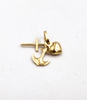 Ciondolo fede, speranza e carità in oro giallo