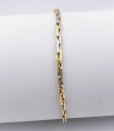 Bracciale da uomo in oro giallo e oro bianco