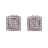 Orecchini in oro bianco con brillanti carati totali 1,06