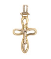 Ciondolo croce in oro giallo