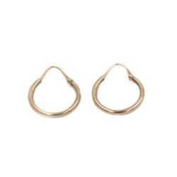 Orecchini a cerchio in oro giallo