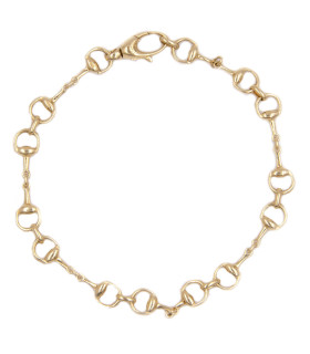 Bracciale in oro giallo con staffe modello Gucci