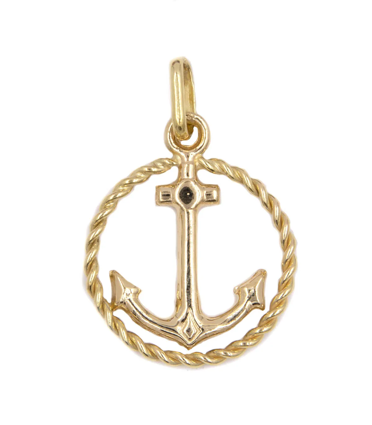 Ciondolo ancora in oro giallo
