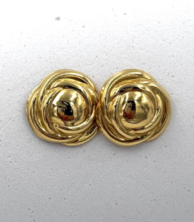 Orecchini a fiore in oro giallo