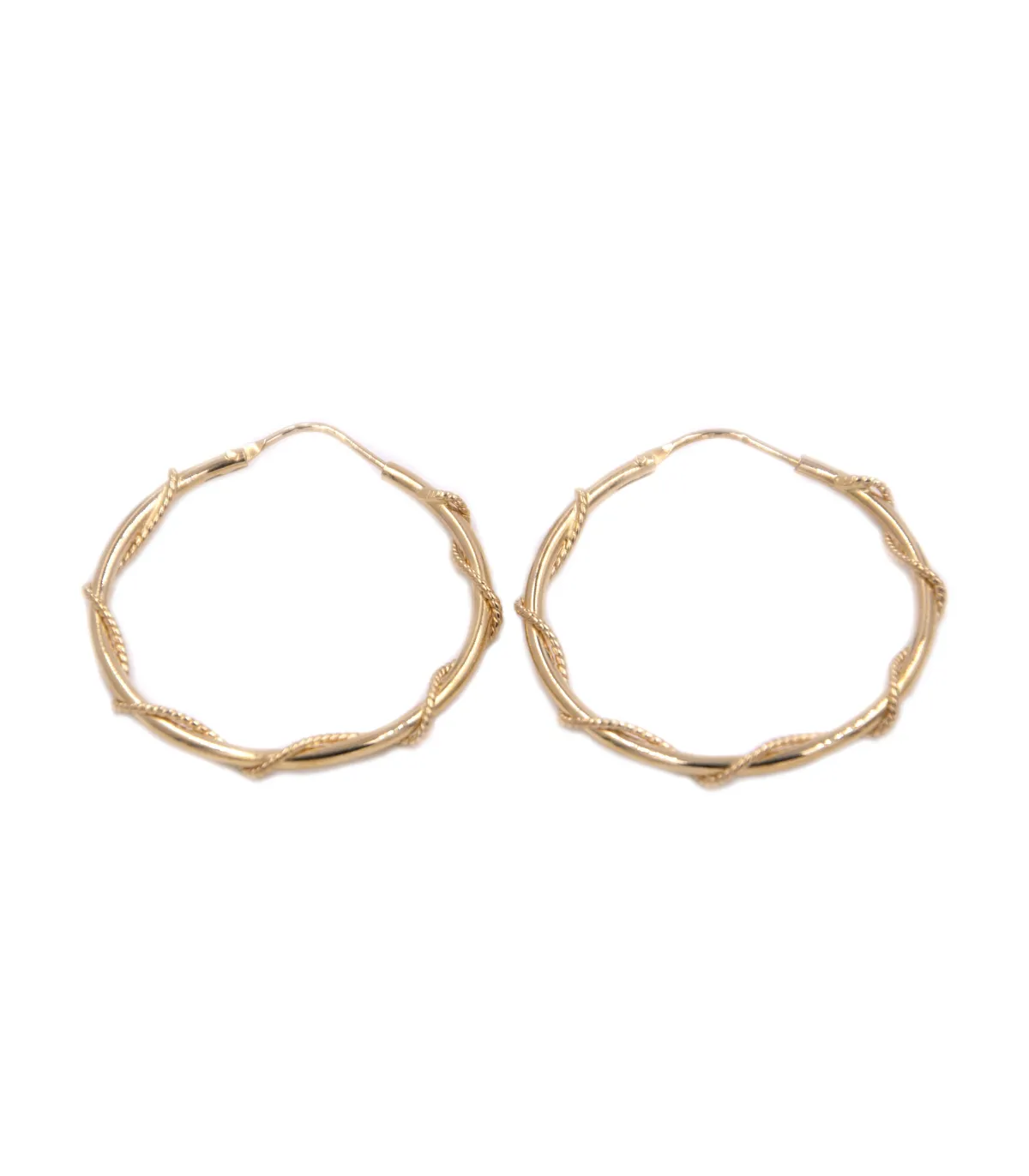 Orecchini a cerchio in oro giallo