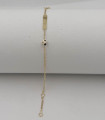 Bracciale in oro giallo da bimbo con targhetta e pallone