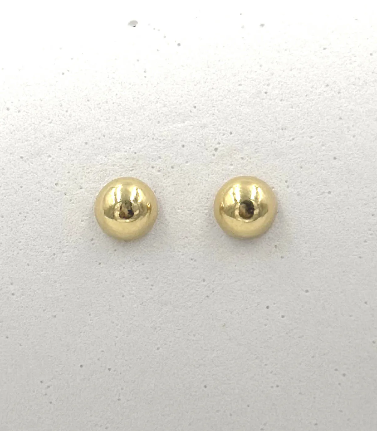 Orecchini semi-sfere in oro giallo