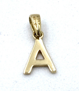 Ciondolo lettera F in oro giallo