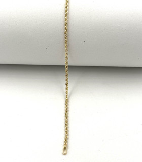 Bracciale torchon in oro giallo