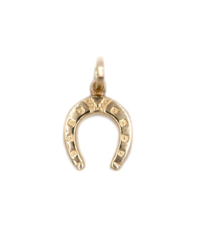 Ciondolo ferro di cavallo in oro giallo