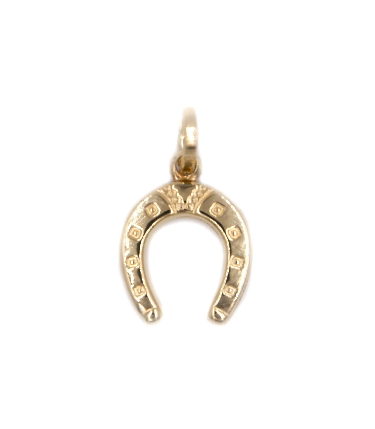 Ciondolo ferro di cavallo in oro giallo