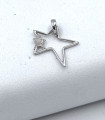 Ciondolo stella in oro bianco